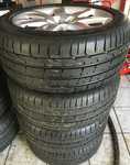 Alu kolo originál AUDI 8.5x18" ET32 5x112x66.5 a Pirelli PZero 255/45 R18 99Y AO 100%