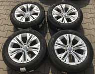 Alu kolo originál VW 8x17“ ET41, 5x112x57 a Continental ContiPremiumContact 5 225/55 R17 97W 98%