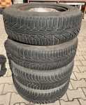 Plechový disk KFZ 9375 6,5Jx15 5x98x58 ET27 a Kleber Krisalp HP2 205/65 R15 94T 80%, Michelin Alpin A4 205/65 R15 94H 60% + Poklice