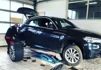 BMW X6 jsme obuli na Alu kolo originál BMW Přední 9x19" ET48 5x120x74, Zadní 9x19" ET18 5x120x74 a Continental WinterContact TS830 P 255/50 R19 107V XL * RFT + čidla tlaku TPMS