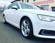 AUDI A4 jsme obuli na Alu kolo originál AUDI 9x18" ET52 5x112x66.5 a Pirelli P7 Cinturato 245/40 R18 97Y XL AO