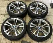 Alu kolo originál BMW 8x18" ET34, 5x120x72.5 a Lassa Driveways Sport 225/40 R18 92Y XL 99%