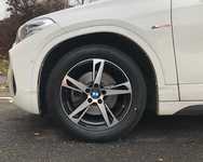 BMW X2 jsme obuli na Alu kolo GARMANI 7.5x17" ET52, 5x112x66.5 a Bridgestone Blizzak LM001 225/55 R17 97H SSR * + čidla tlaku TPMS