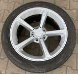 Alu kolo 8x18" ET35, 5x120x72.5 a Nokian zLine 245/45 R18 100Y XL 30%