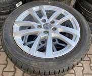 Alu kolo originál AUDI 6x17" ET48 5x112x57 a Bridgestone Blizzak LM-32 205/50 R17 93H XL AO 90%