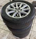 Alu kolo originál AUDI 7x16“ ET47, 5x112x57 a Lassa Greenways 205/55 R16 91V 100%