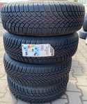 Alu kolo originál VW 5.5x15" ET40, 5x100x57 a Bridgestone Blizzak LM005 185/65 R15 88T