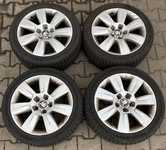 Alu kolo originál AUDI 7x17" ET34 5x112x57 a Sailun Ice Blazer Alpine EVO1 225/45 R17 94V XL 60%